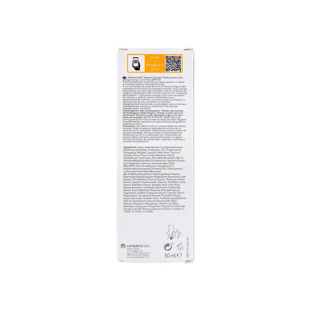 HELIOCARE 360 SUNSCREEN SPF50 PIGMENT SOLUTION FLUID 50ML