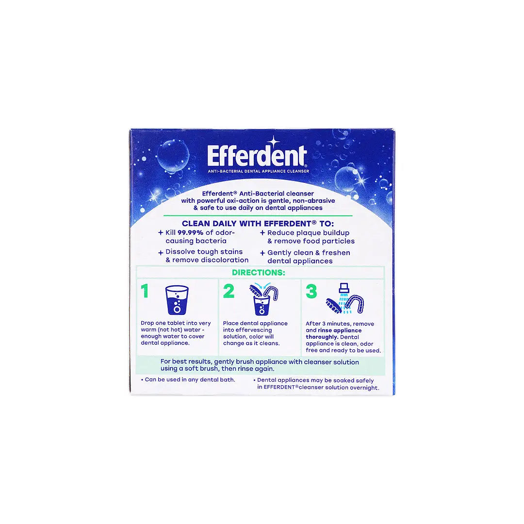 Efferdent Minty Fresh Denture Cleanser 44 Tablets