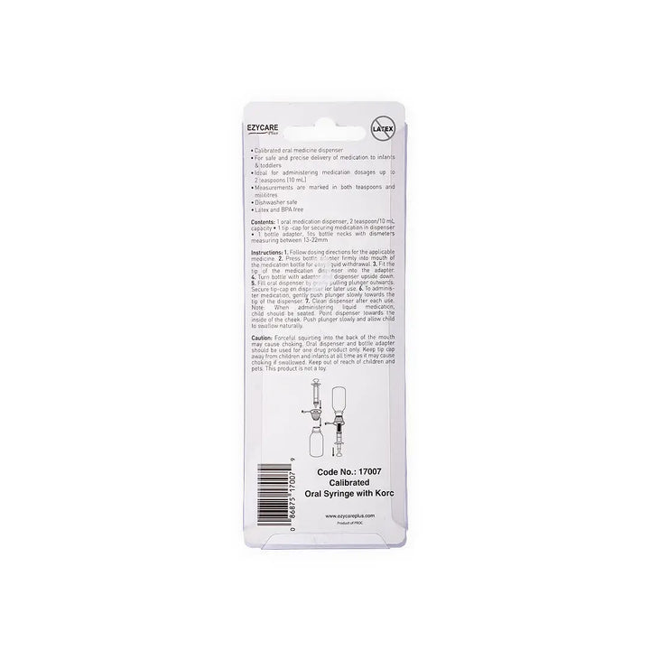 50305-Ezycare Plus Oral Syringe With Korc 10Ml +1