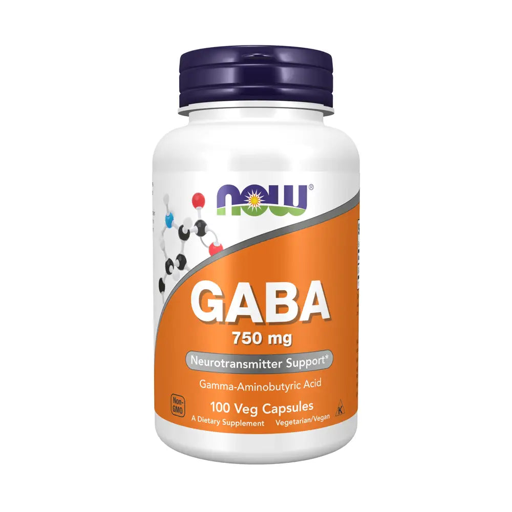 50310-NOW Gaba 750Mg 100 Veg Capsules