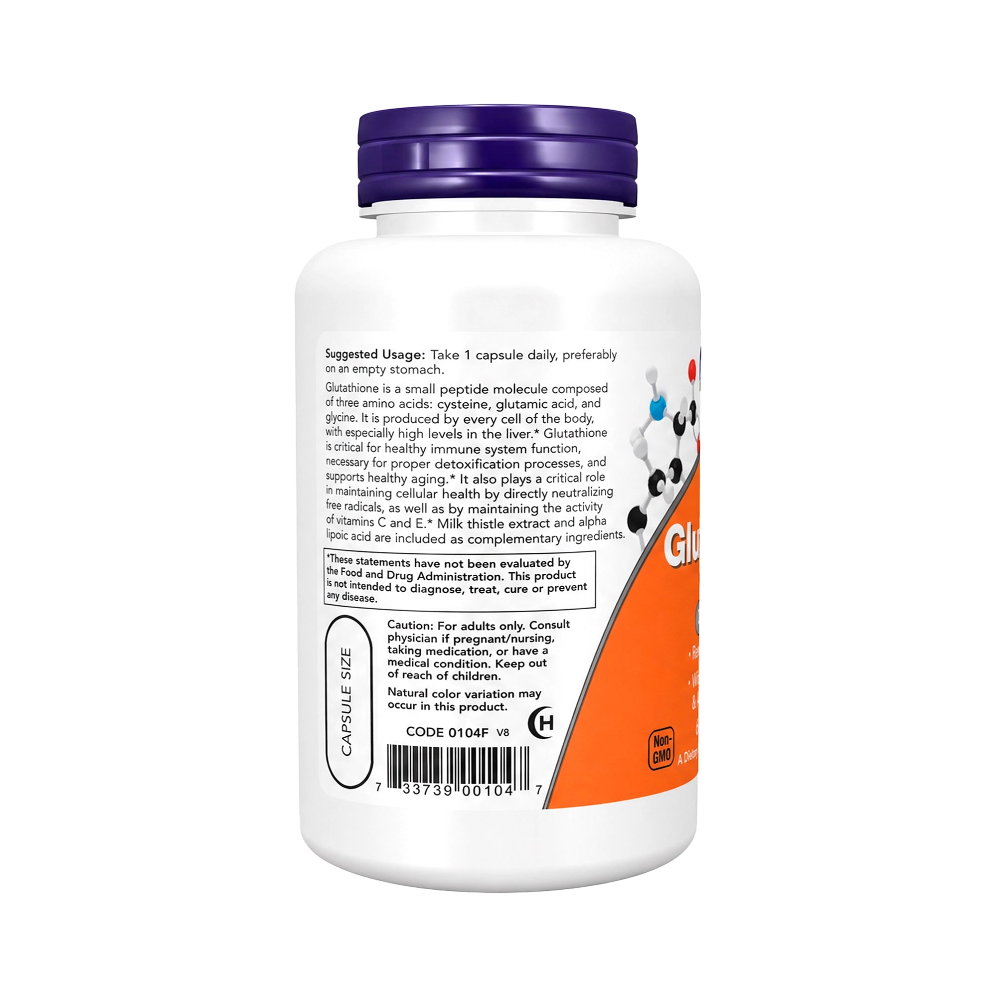 50311-Now Glutathione 500Mg 60 Capsules +2