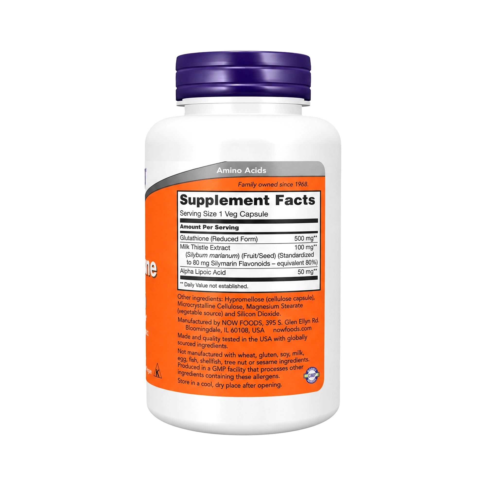 50311-Now Glutathione 500Mg 60 Capsules +1