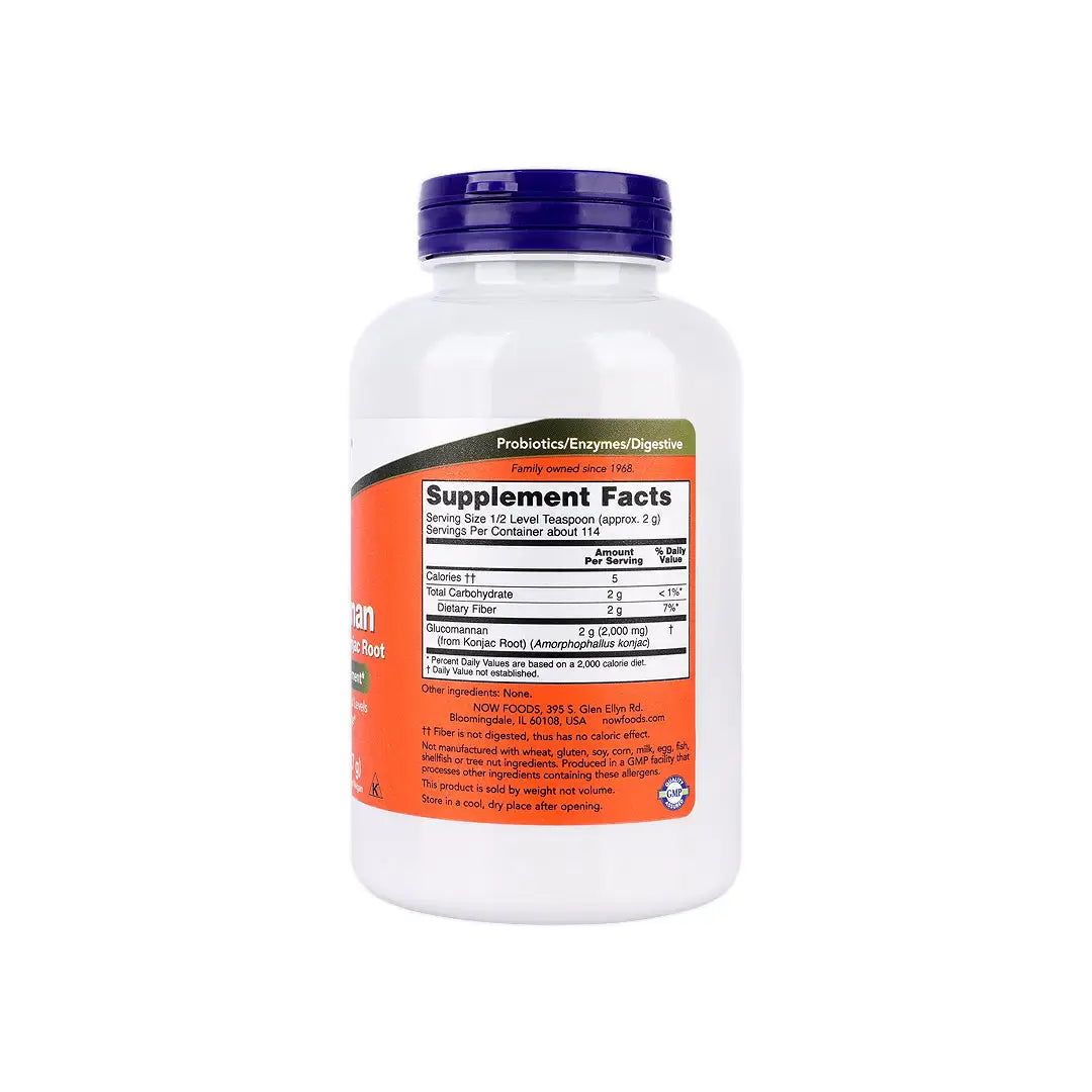 NOW Glucomannan  Konjac Root Powder 227Gm +2