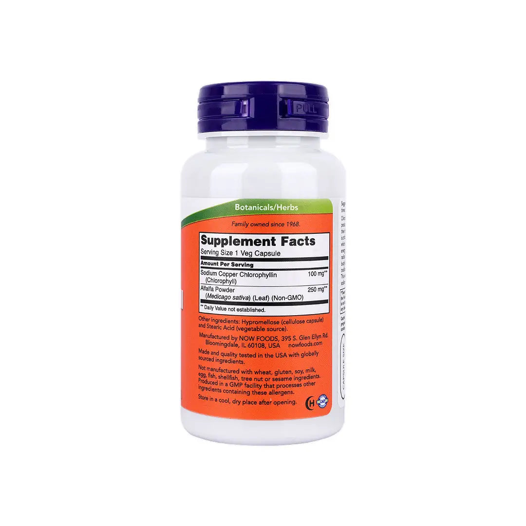 50315-NOW Chlorophyll 100Mg 90Cap +1