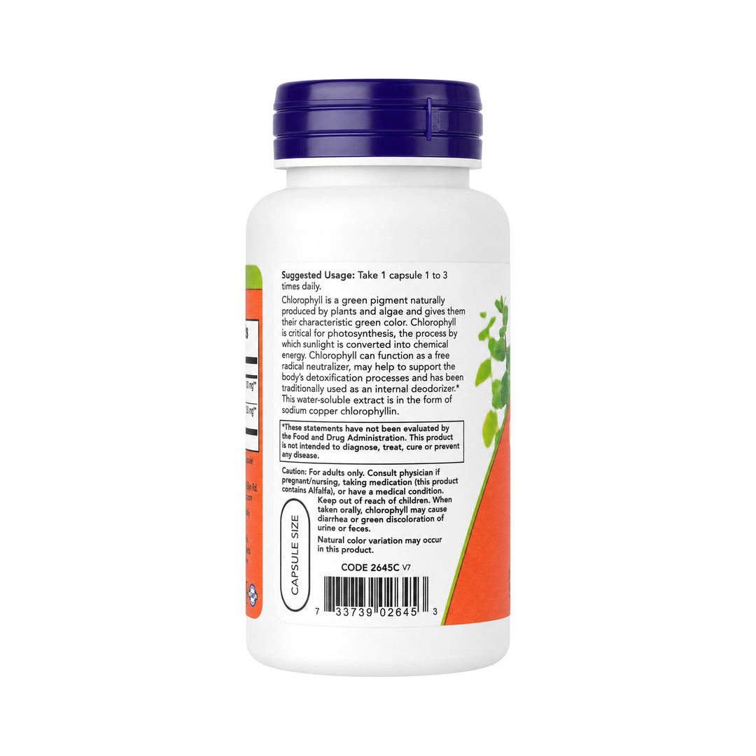 50315-Now Chlorophyll 100mg 90Capsules +2