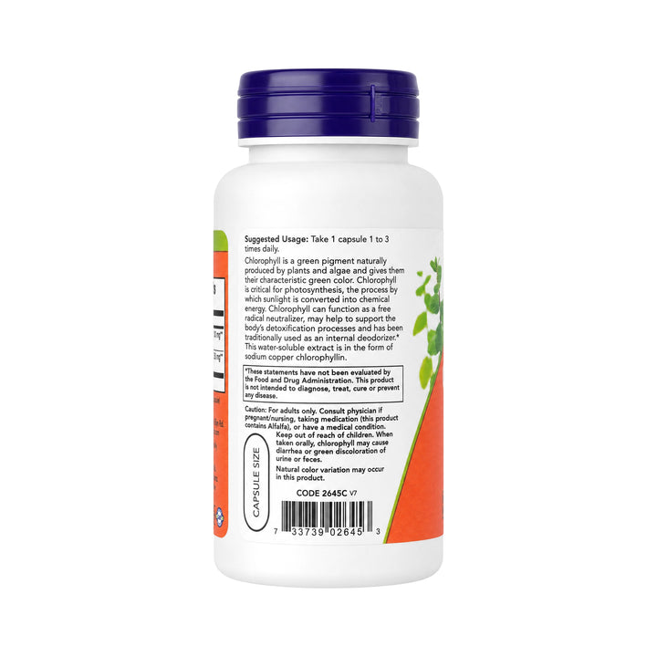 50315-Now Chlorophyll 100mg 90Capsules +2