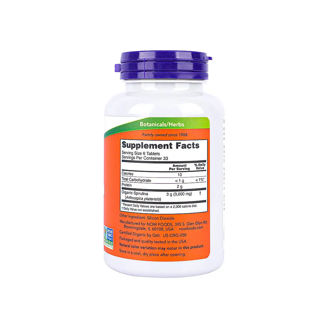NOW Spirulina 500Mg 200 Tablets
