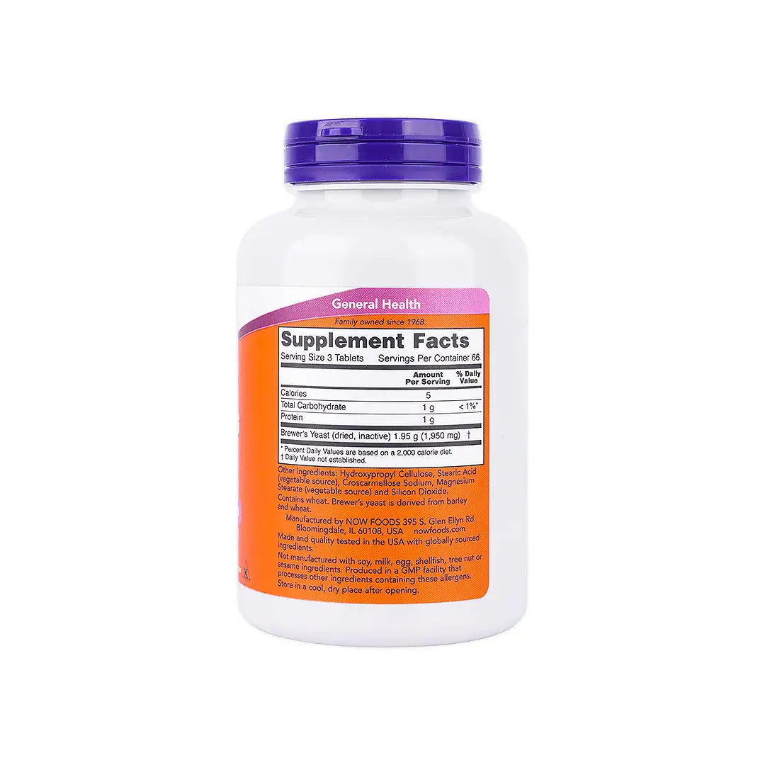 NOW Brewer'S Yeast 650Mg 200Tab +2
