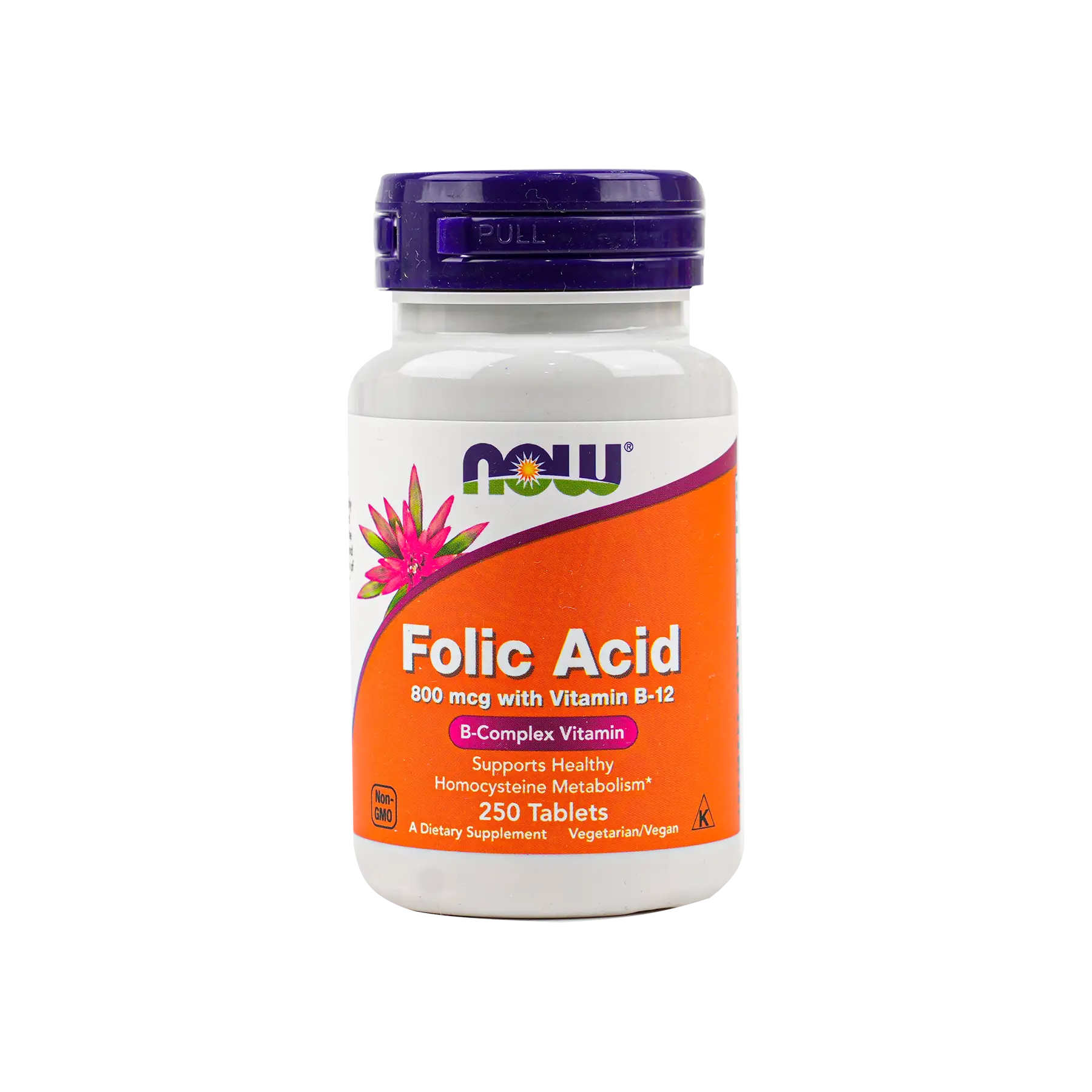 NOW FOLIC ACID 800MCG WITH B12 250 TAB