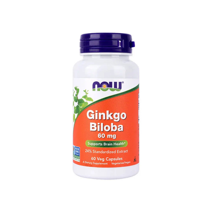 50324-NOW Ginkgo Biloba 60Mg 60 Veg Capsules