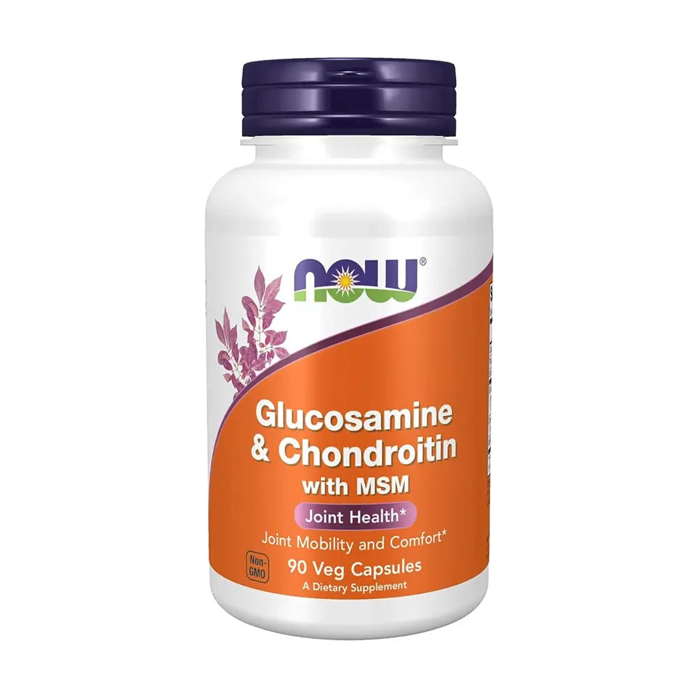 NOW GLUCOSAMINE&CHONDROITIN WITH MSM 90 VEG CAP