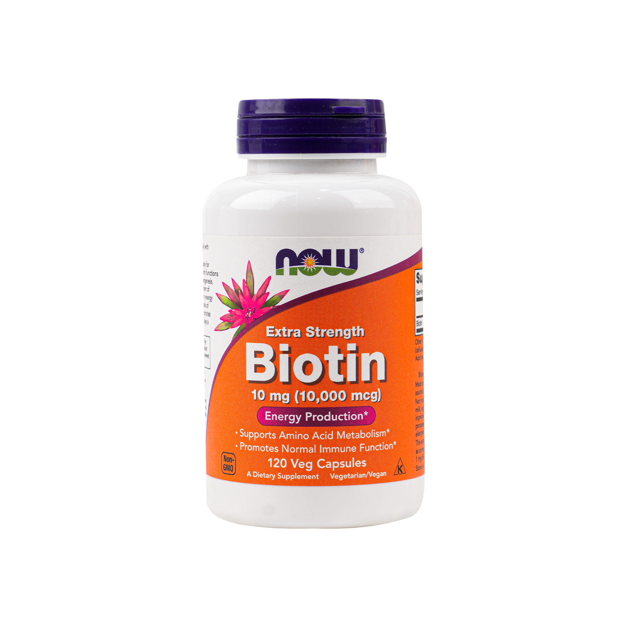 NOW EXTRA STRENGTH BIOTIN 10MG(10000 MCG) 120 VEG CAPSULES