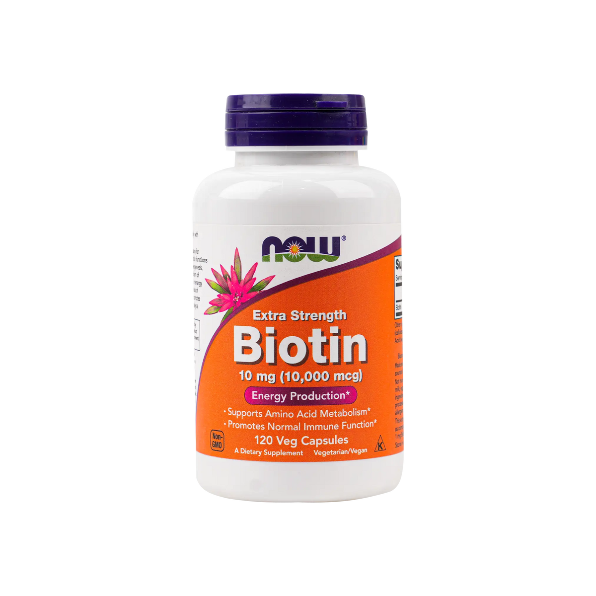 50326-NOW Extra Strength Biotin 10Mg(10000 Mcg) 120 Veg Capsules