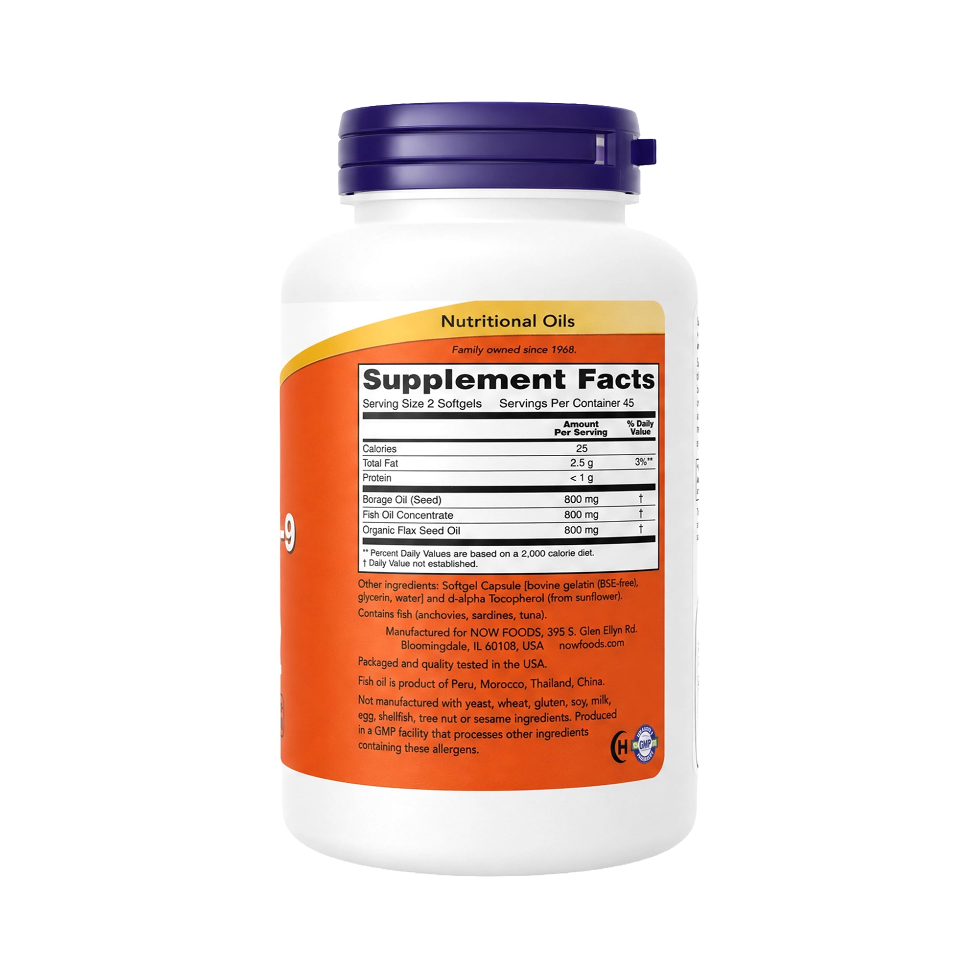 50329-NOW Super Omega 3-6-9 1200Mg 90 Softgels +1