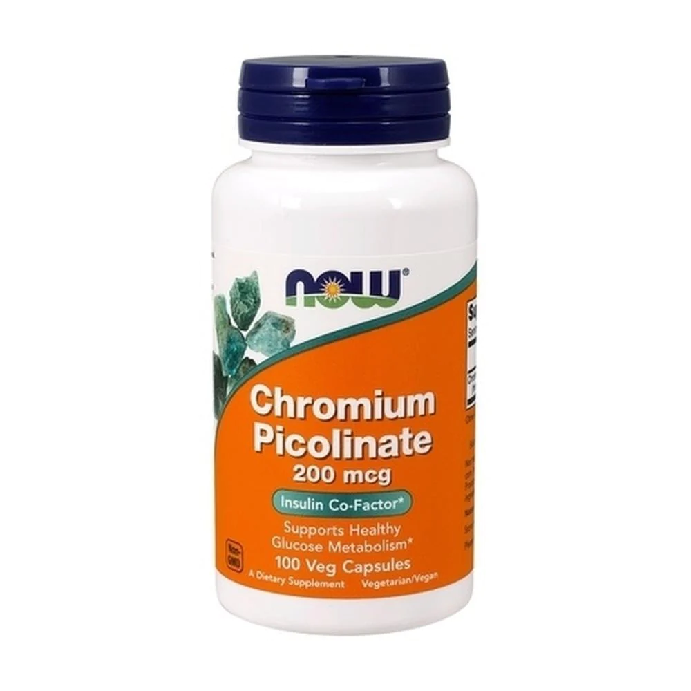 NOW CHROMIUM PICOLINATE 200MCG 100 VEG CAPSULES