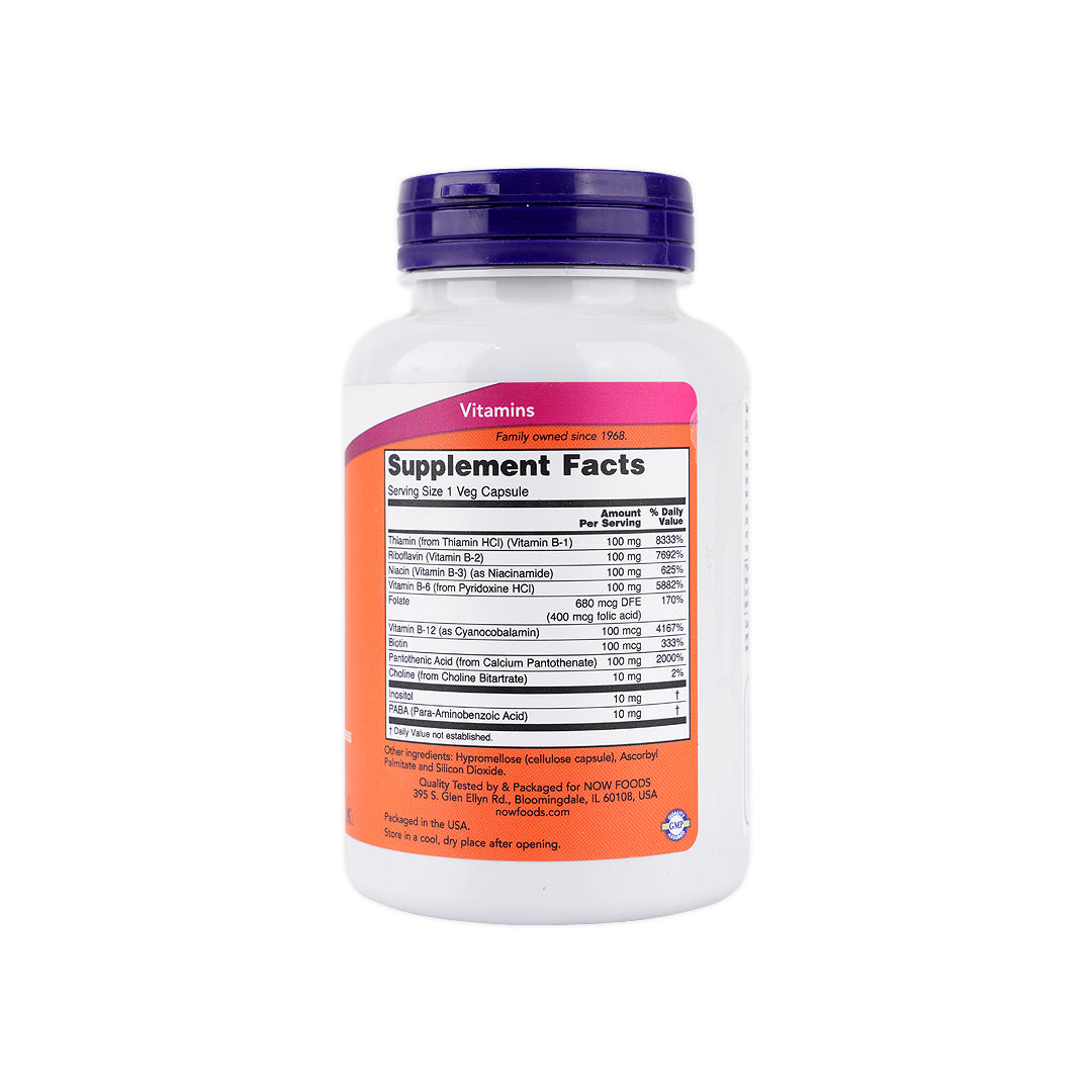 NOW VITAMIN B-100 100 VEG CAP