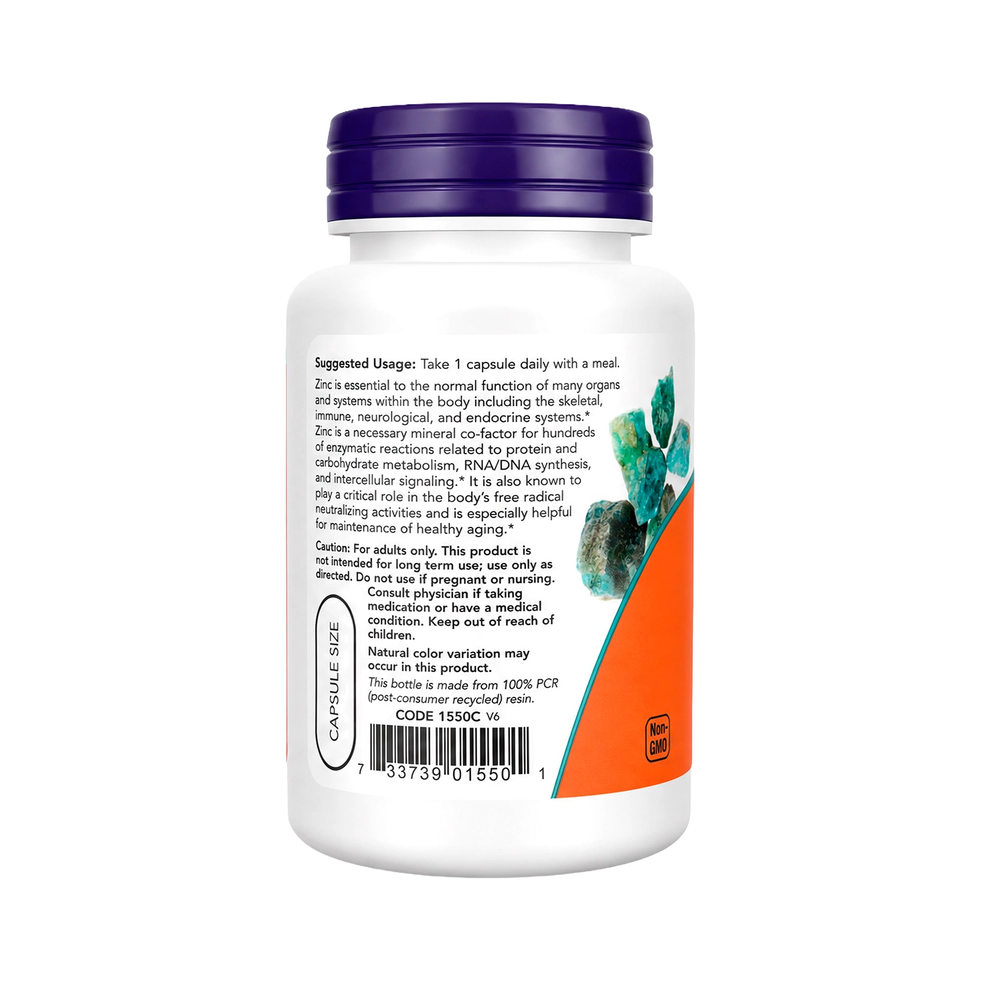 50339-Now Zinc Picolinate 50Mg 60 Veg Capsules +2