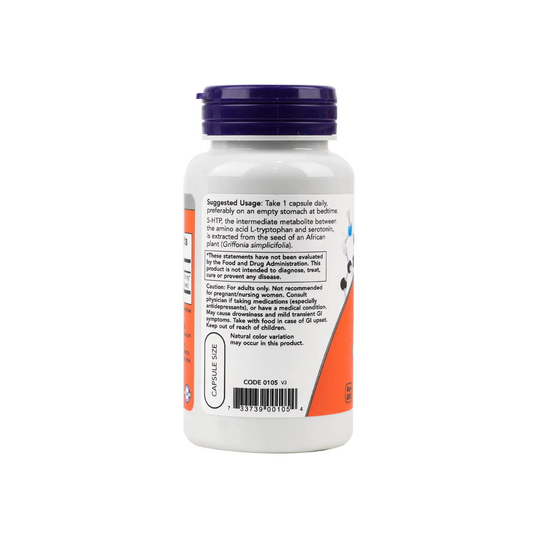 50341-NOW 5-HTP 100 Mg 60 Veg Capsules +2