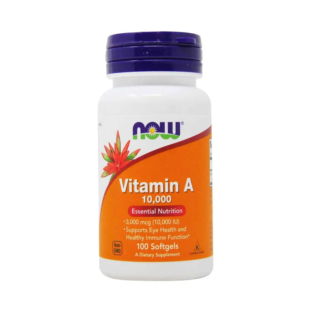 NOW VITAMIN A 3000MCG 10000 IU 100 SOFTGELS