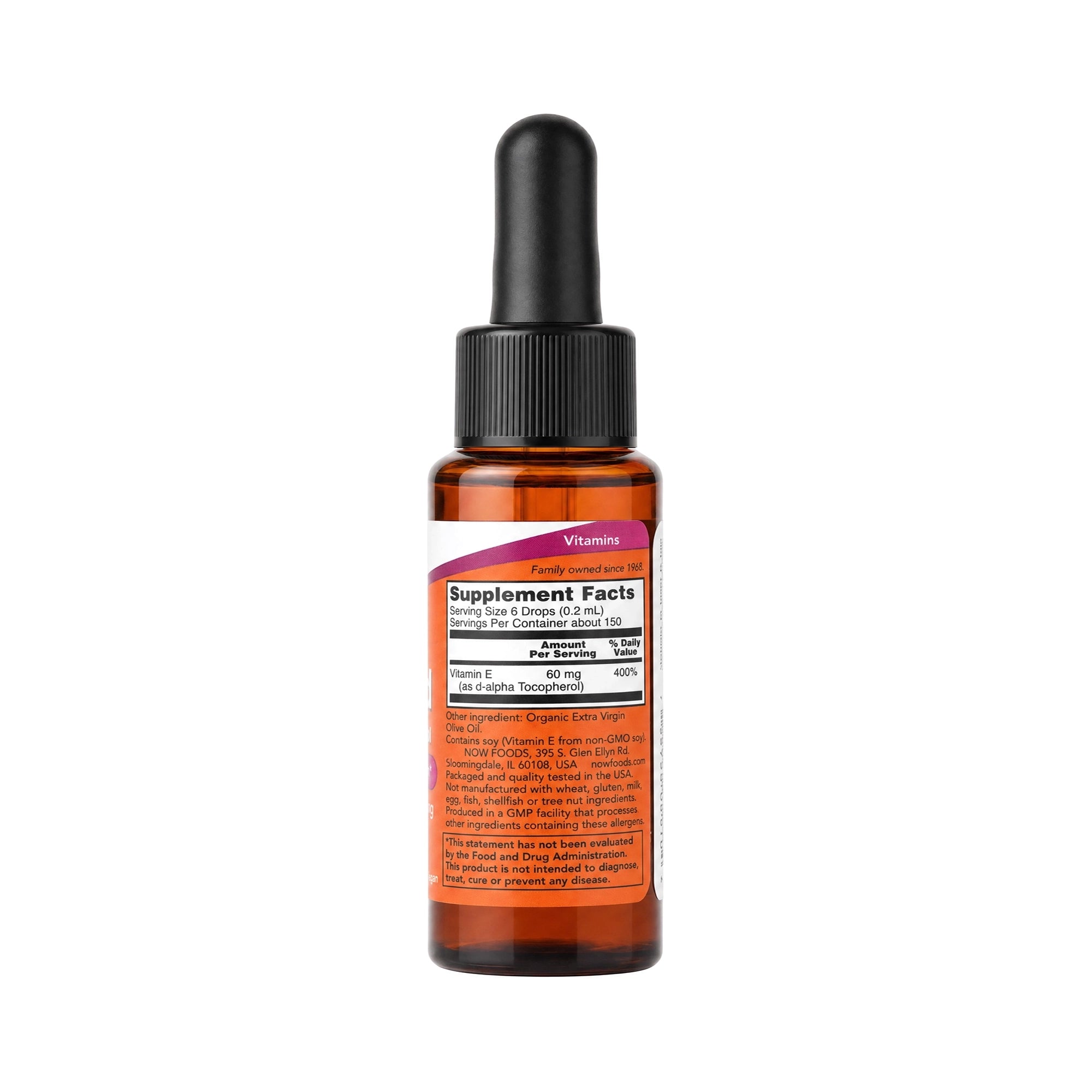 50344-NOW Vitamin E Liquid 60mg (90 Iu) 30ml +1