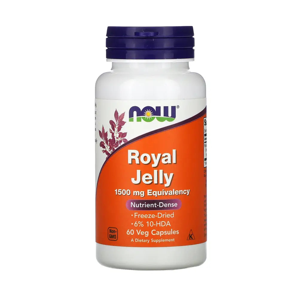 NOW ROYAL JELLY 1500MG 60VEG CAPSULES