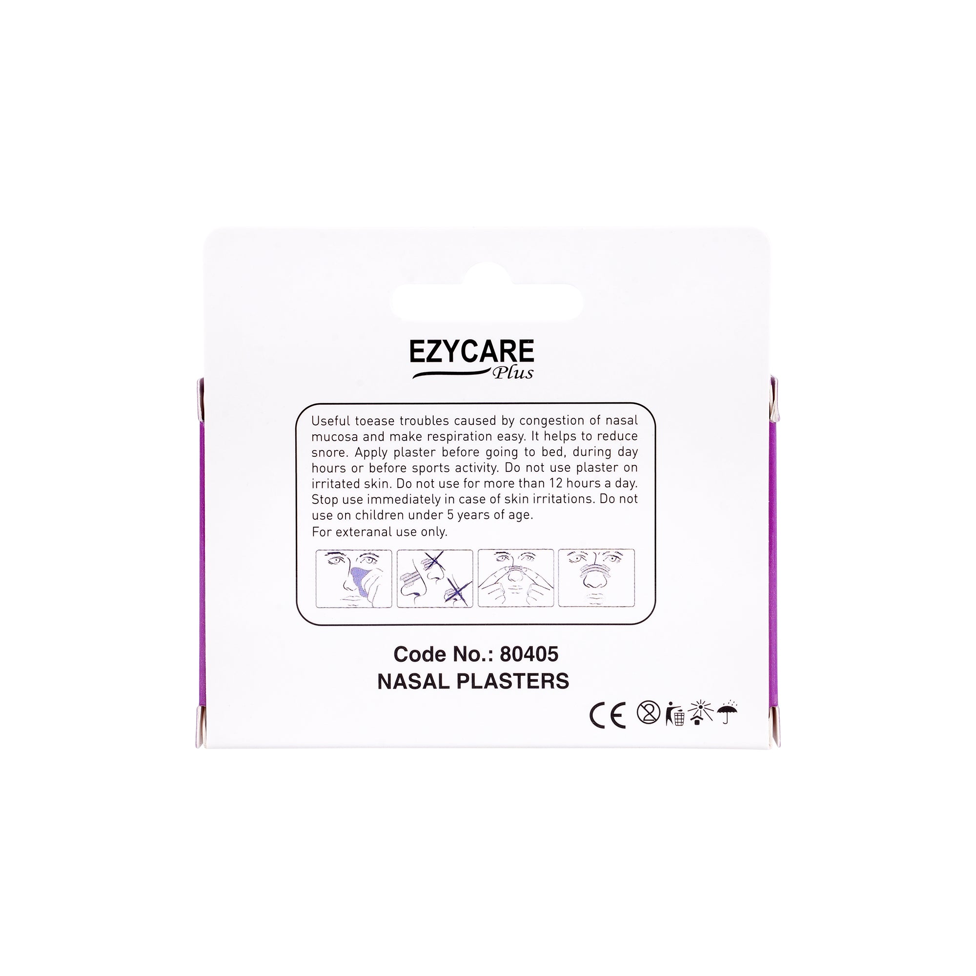 50351-Ezycare Plus Nasal Plasters 10Pcs +4