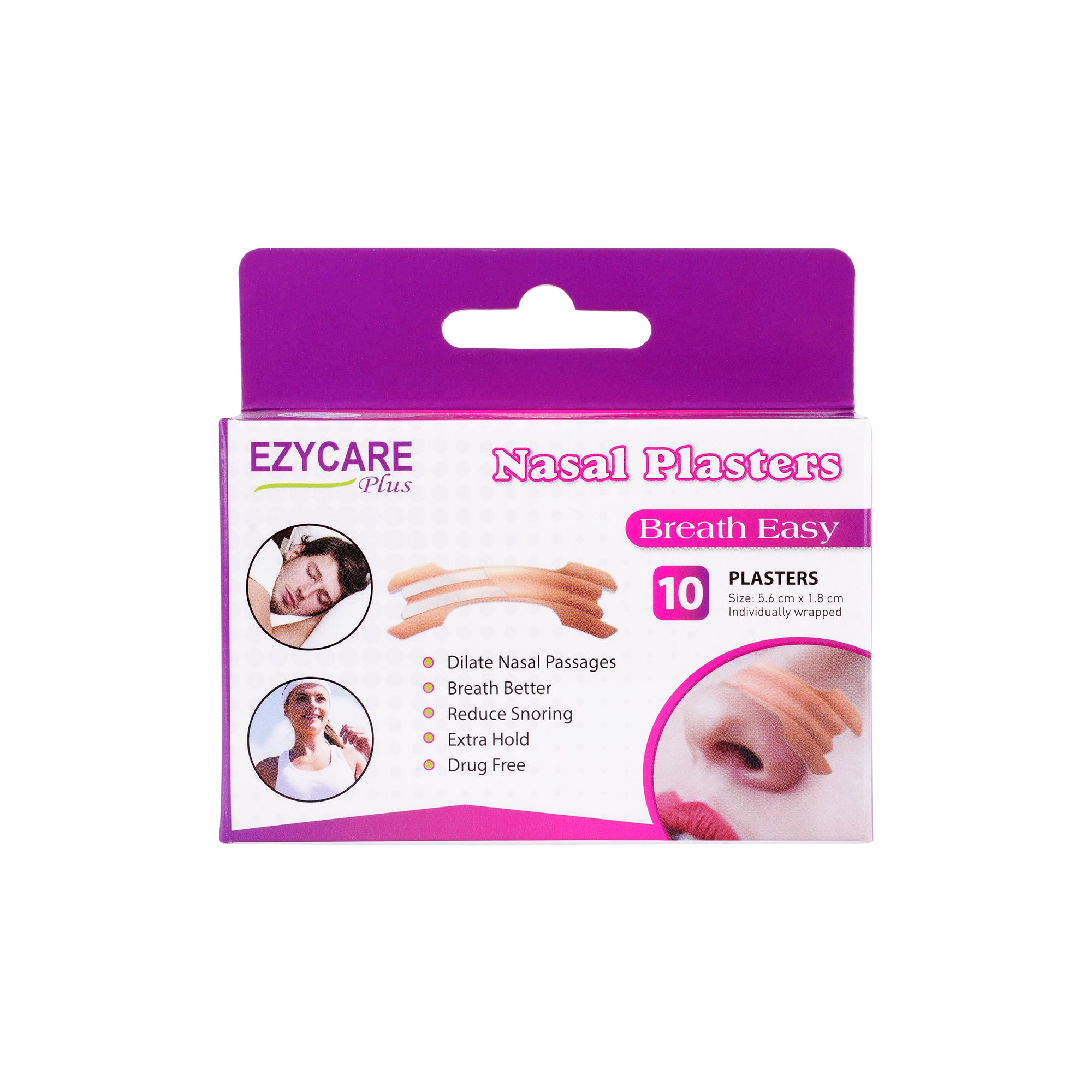 50351-Ezycare Plus Nasal Plasters 10Pcs