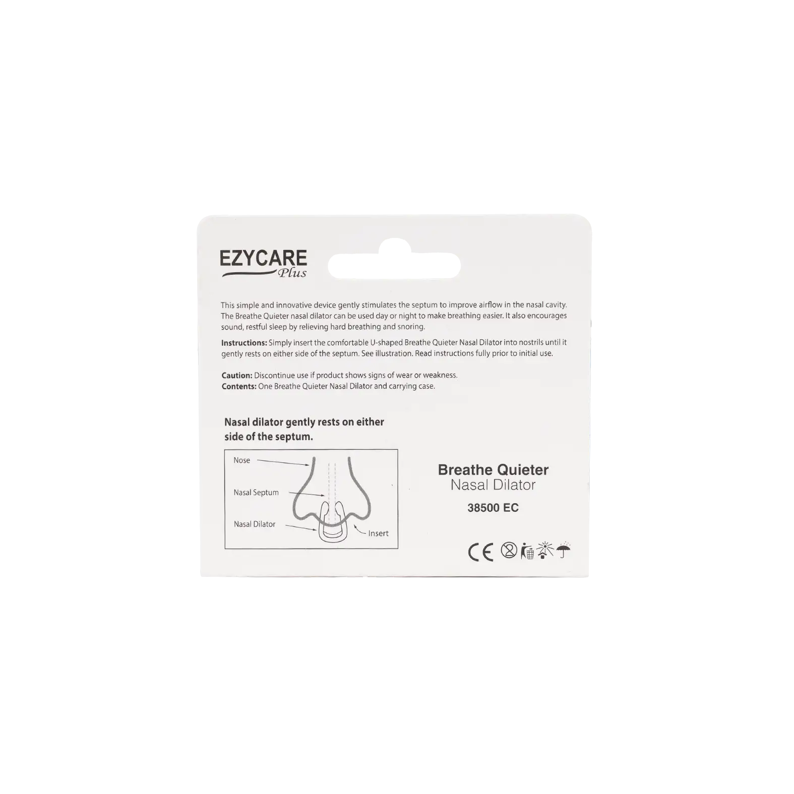 EZYCARE PLUS BREATHE QUIETER NASAL DILATOR 38500
