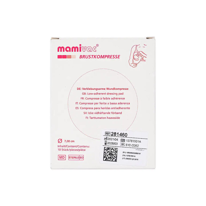 50360-Mamivac Breast Compress Pads 10Pcs +3