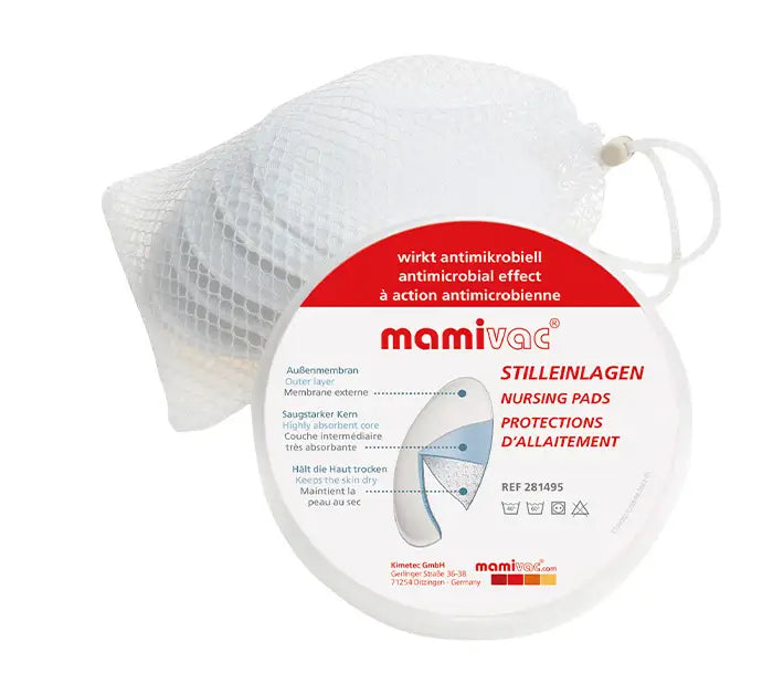 Mamivac Nursing Pads with Washable Bag 6pcs