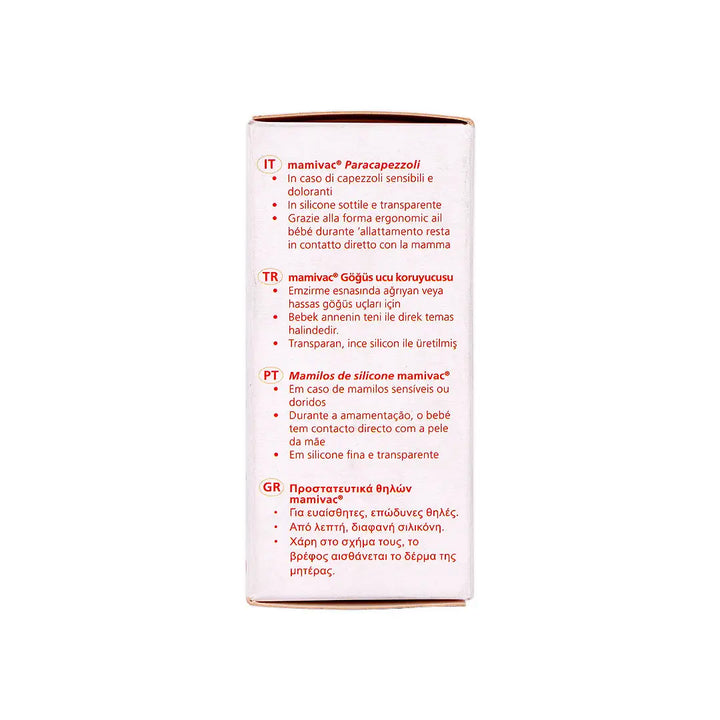 50364-Mamivac Nipple Shields Cherry Shape 22mm 2Pcs-M +4
