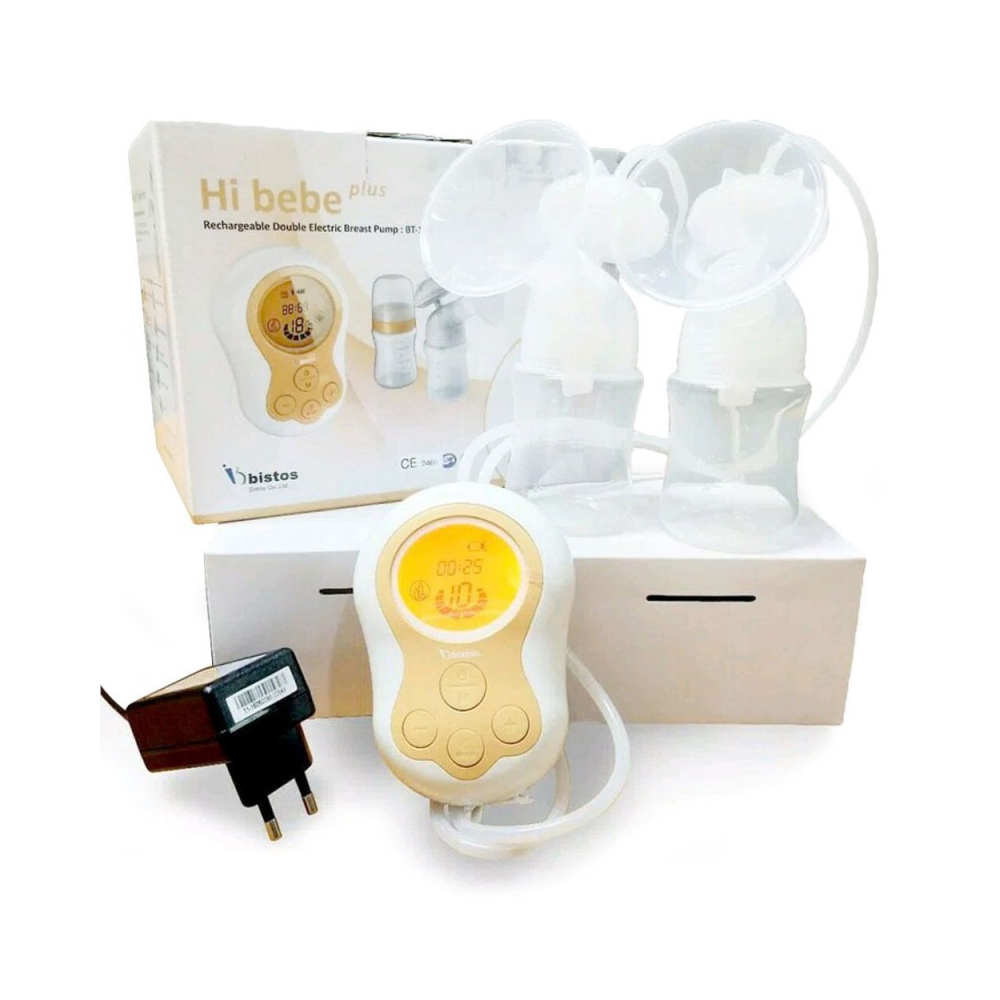 Hi Bebe Plus Rechargeable Double Breast Pump BT-100 Orange