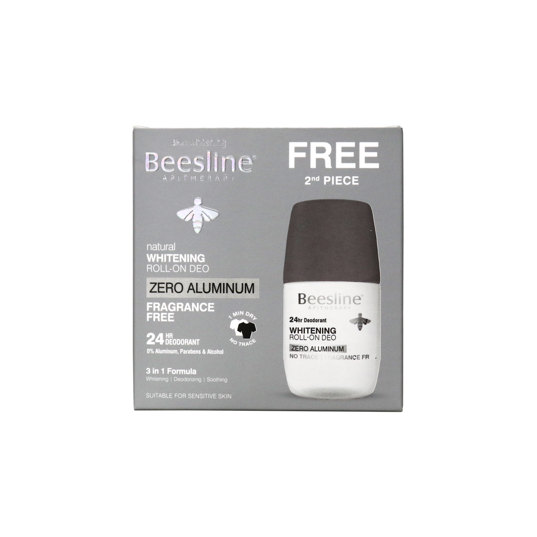 BEESLINE OFFER-WHITENING ROLL ON DEO 24h ZERO ALUMINUM (1+1)