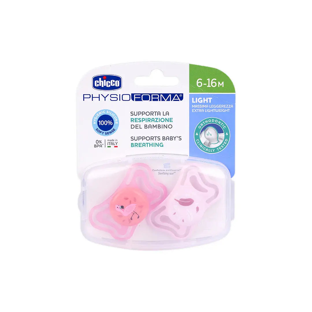 Chicco Physio Forma Light Pink (6-16M) 2Pcs