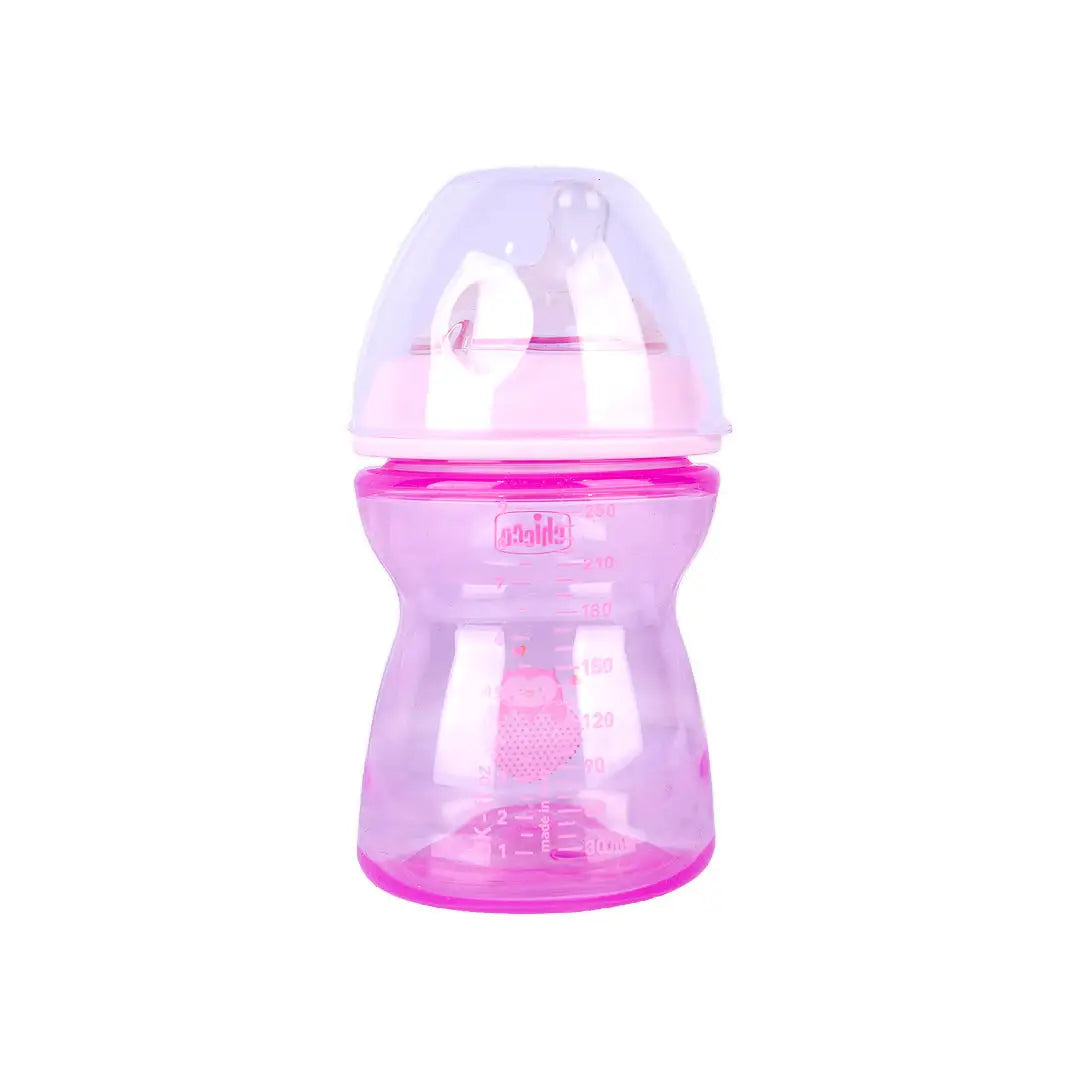 Chicco Natural Feeling Bottle Pink 250ml (2m+) +3