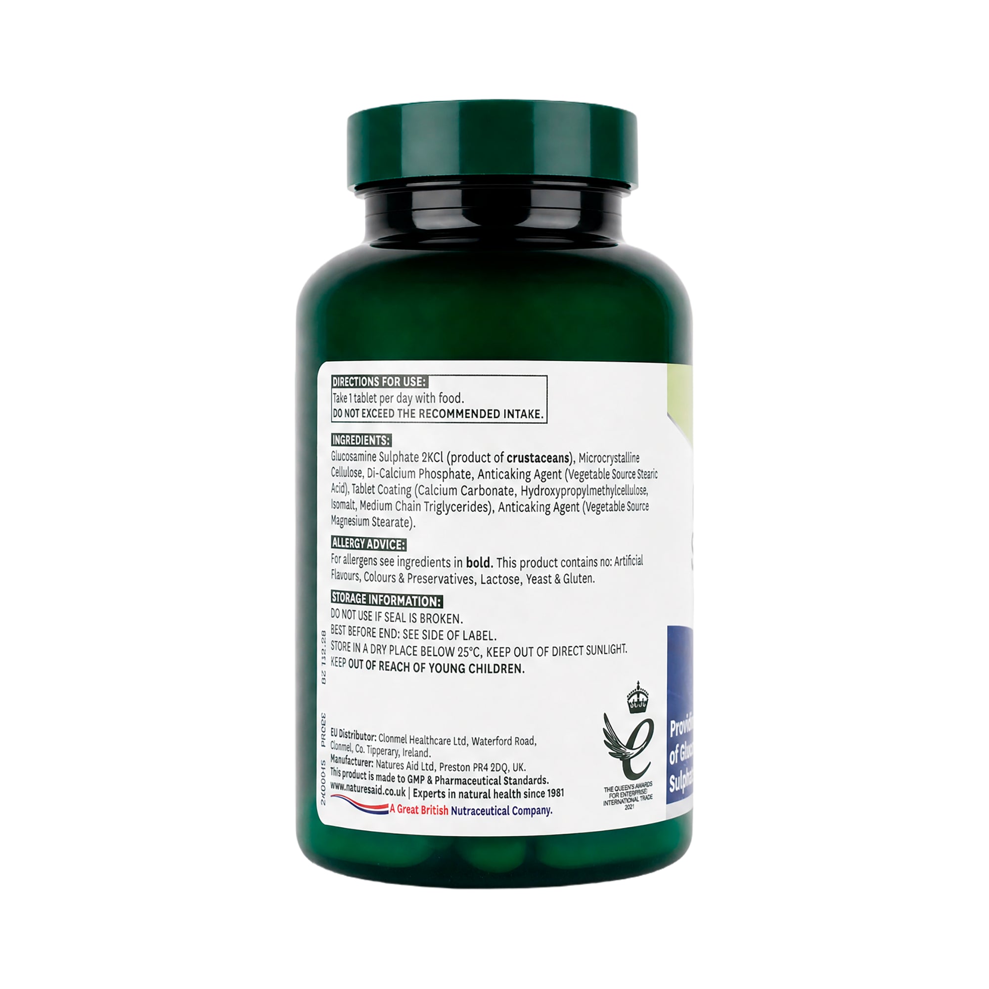 50402-Natures Aid Glucosamine Sulphate 2Kcl 1500Mg 90  Tablets +1
