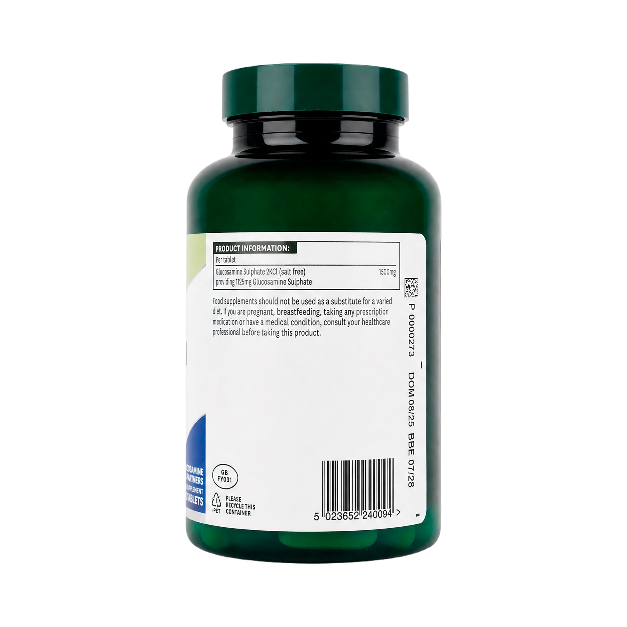50402-Natures Aid Glucosamine Sulphate 2Kcl 1500Mg 90  Tablets +2