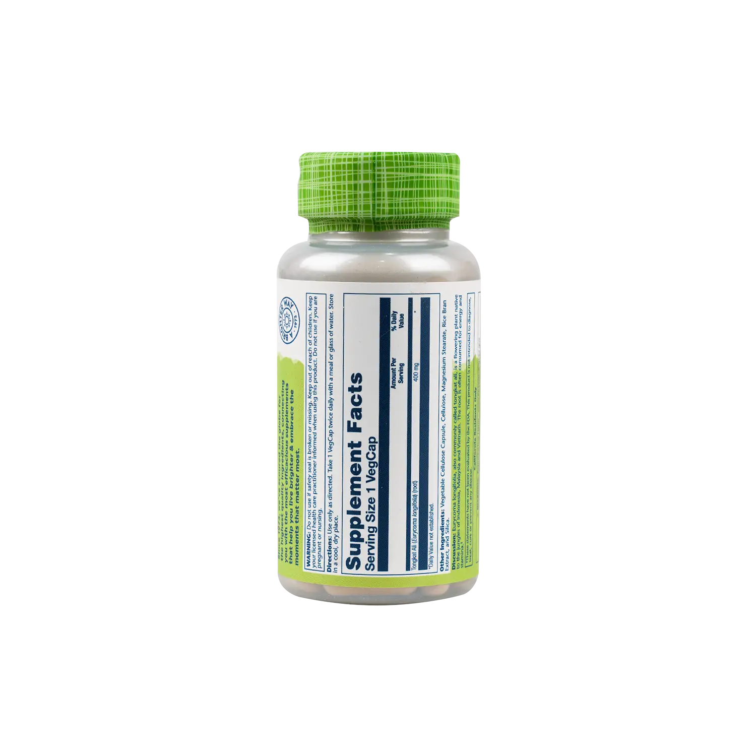 SOLARAY TONGKAT ALI 400MG 60 VEG CAPS