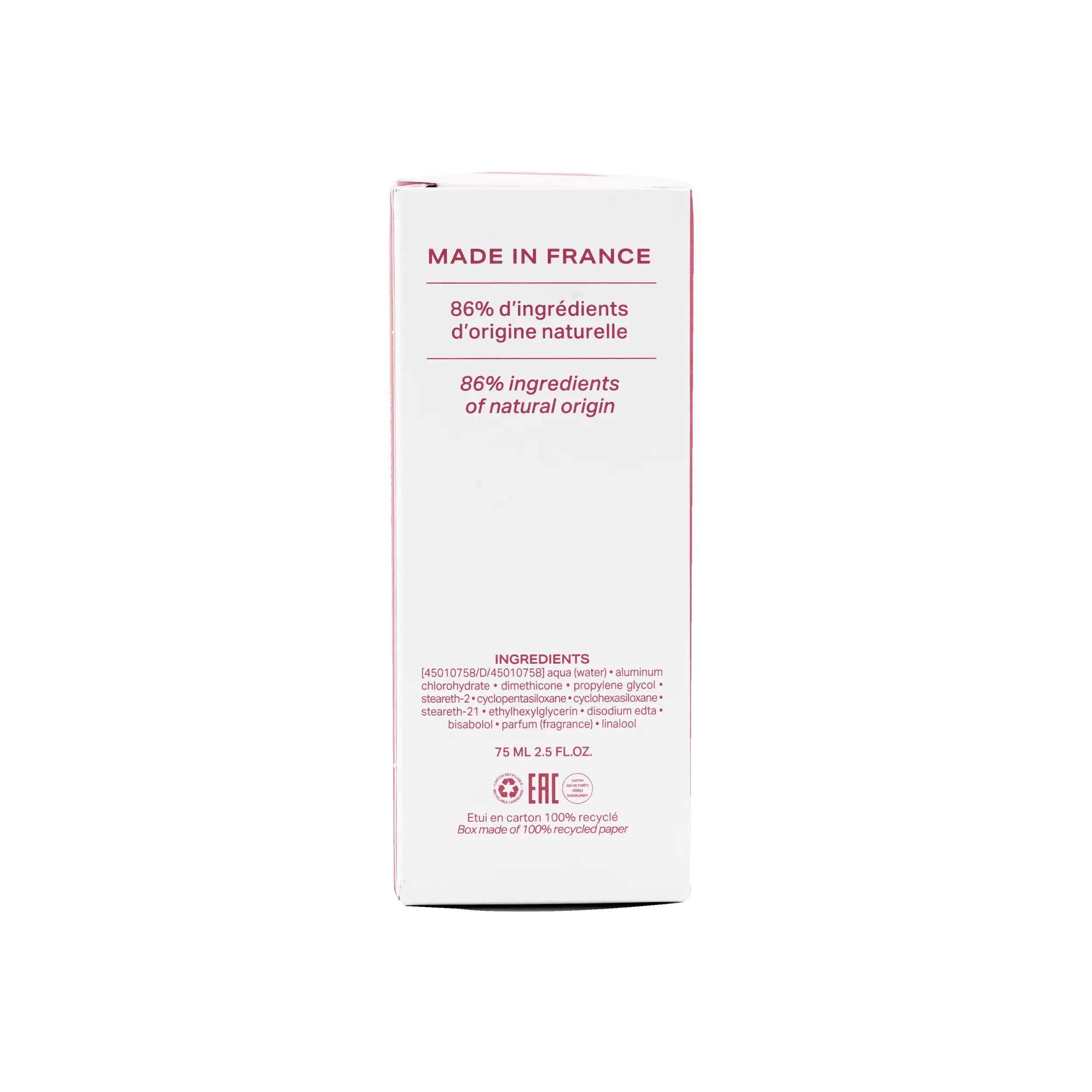 PAYOT 24HR ANTI-PERSPIRANT ROLL ON DEODORANT 75ML