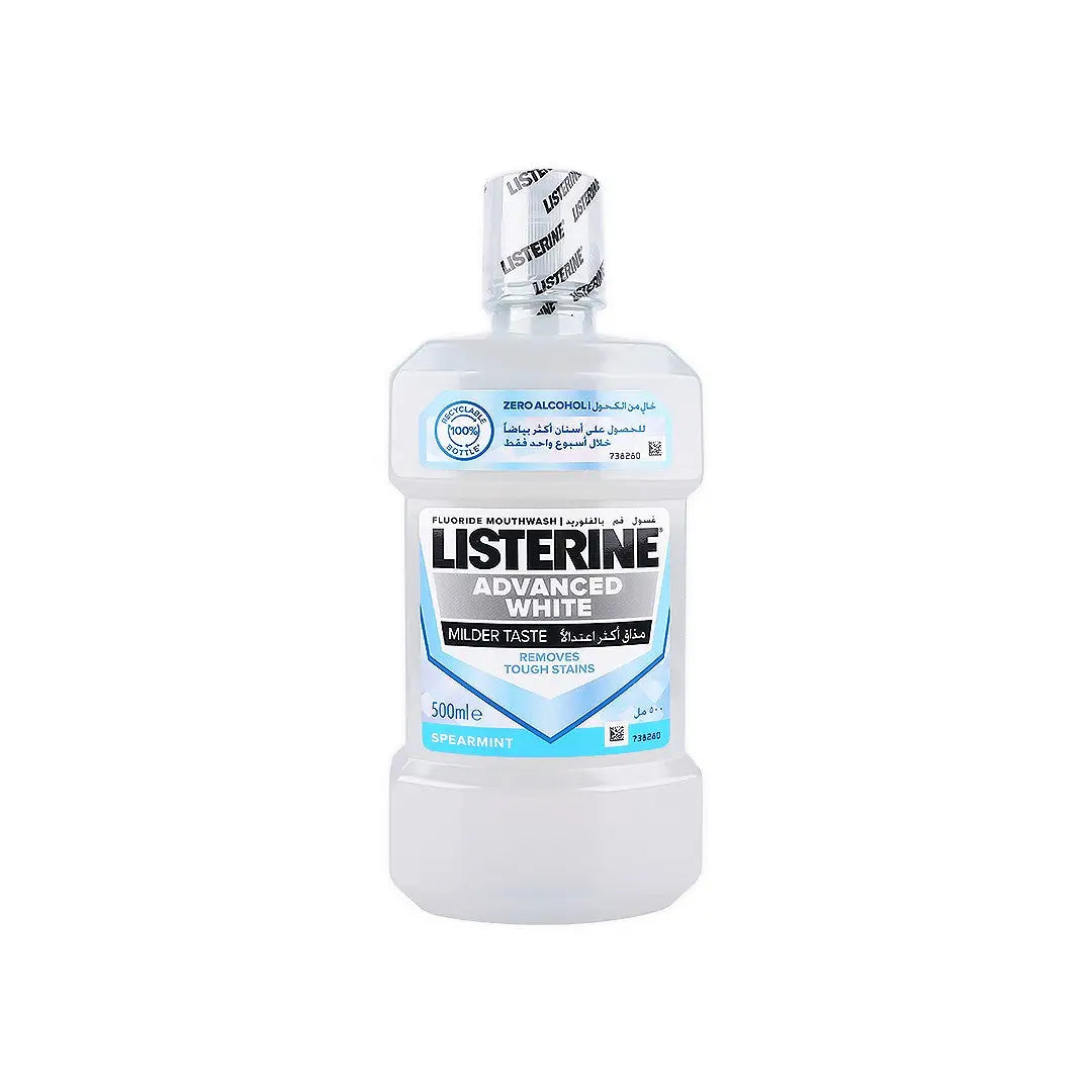 listerine advanced white milder taste m w t 500ml