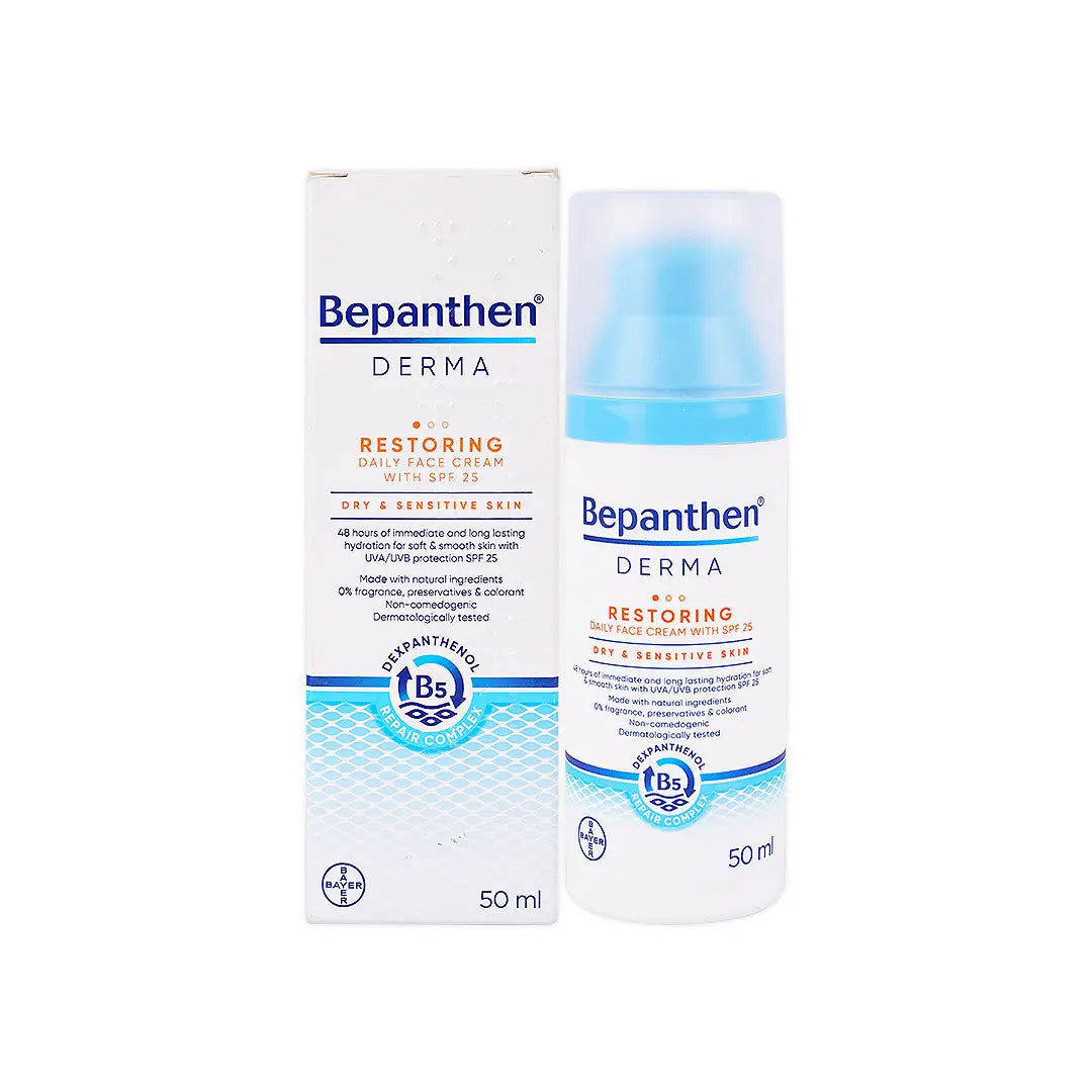 50428-Bepanthen Derma Restoring Face Cream With SPF 25 50Ml +1