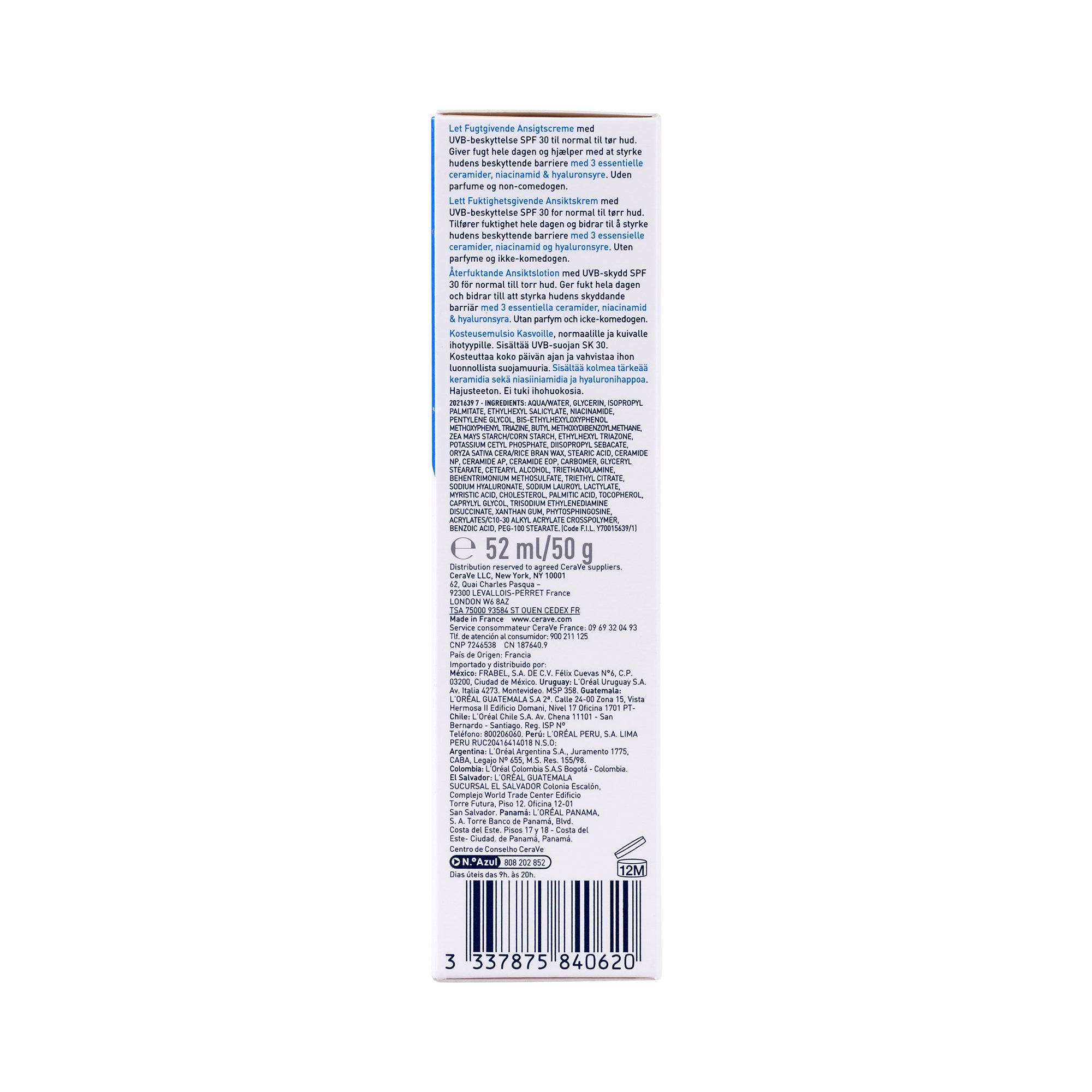 50446-Cerave Facial Moisturizing Lotion Am SPF30 52Ml +2