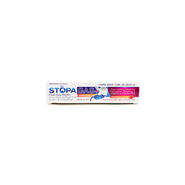 50450-Protem Pharma Stopa Gas+ 30 Softgel Capsules +1