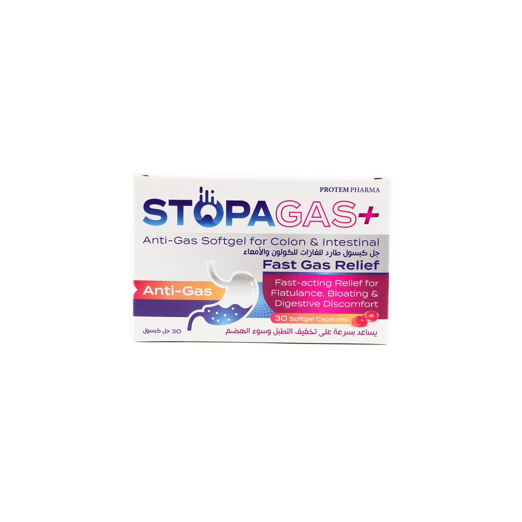 PROTEM PHARMA STOPA GAS+ 30 SOFTGEL CAPSULES