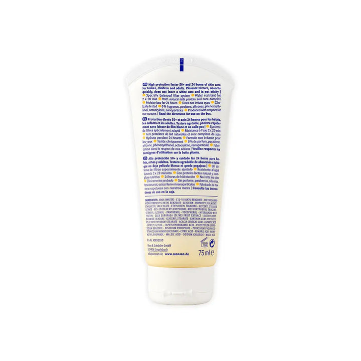 50460-Sanosan Baby Sun Cream SPF50+ 75ml +6