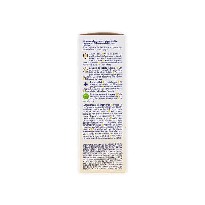 50460-Sanosan Baby Sun Cream SPF50+ 75ml +4