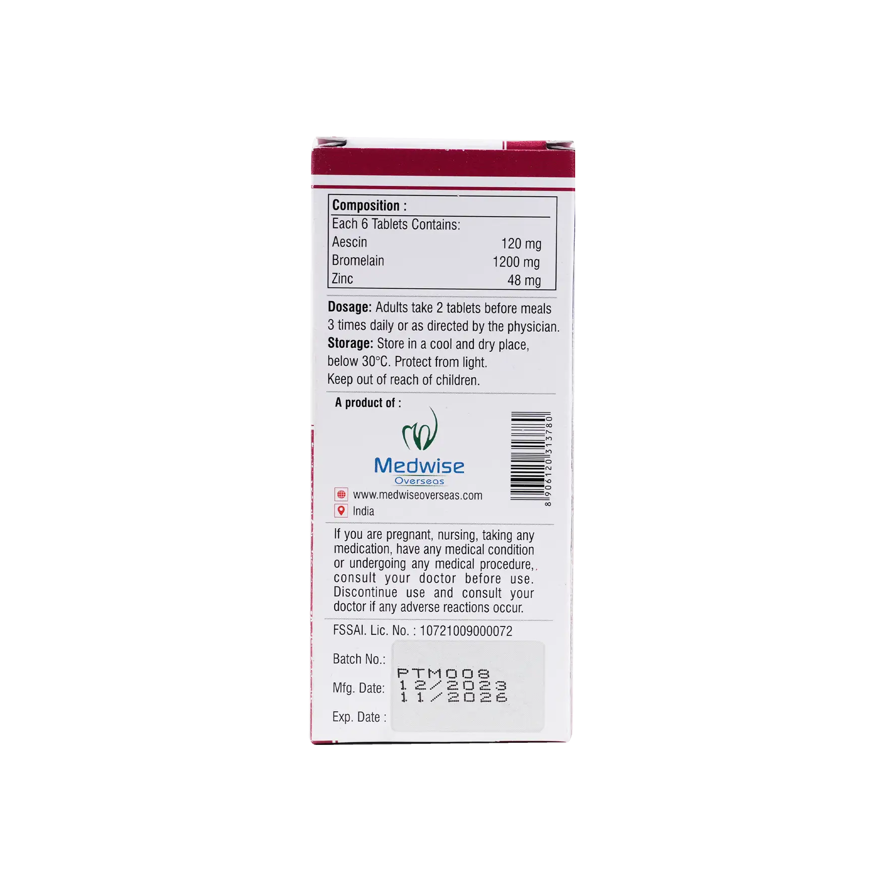 REPA-BROMELAIN 30 TABLETS