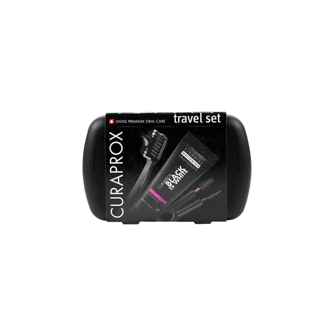50468-Curaprox Travel Set Black Is White