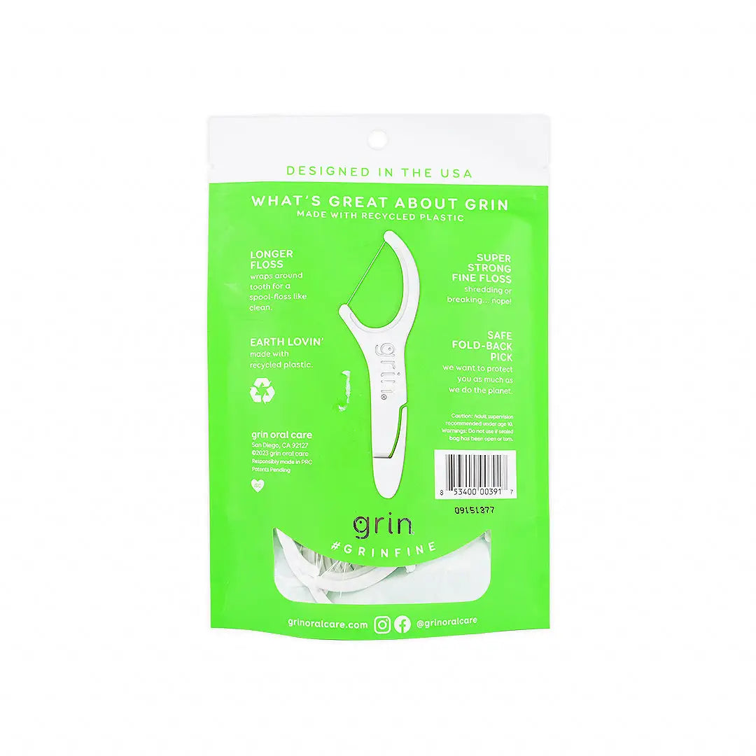 grin fine tight teeth 75 floss