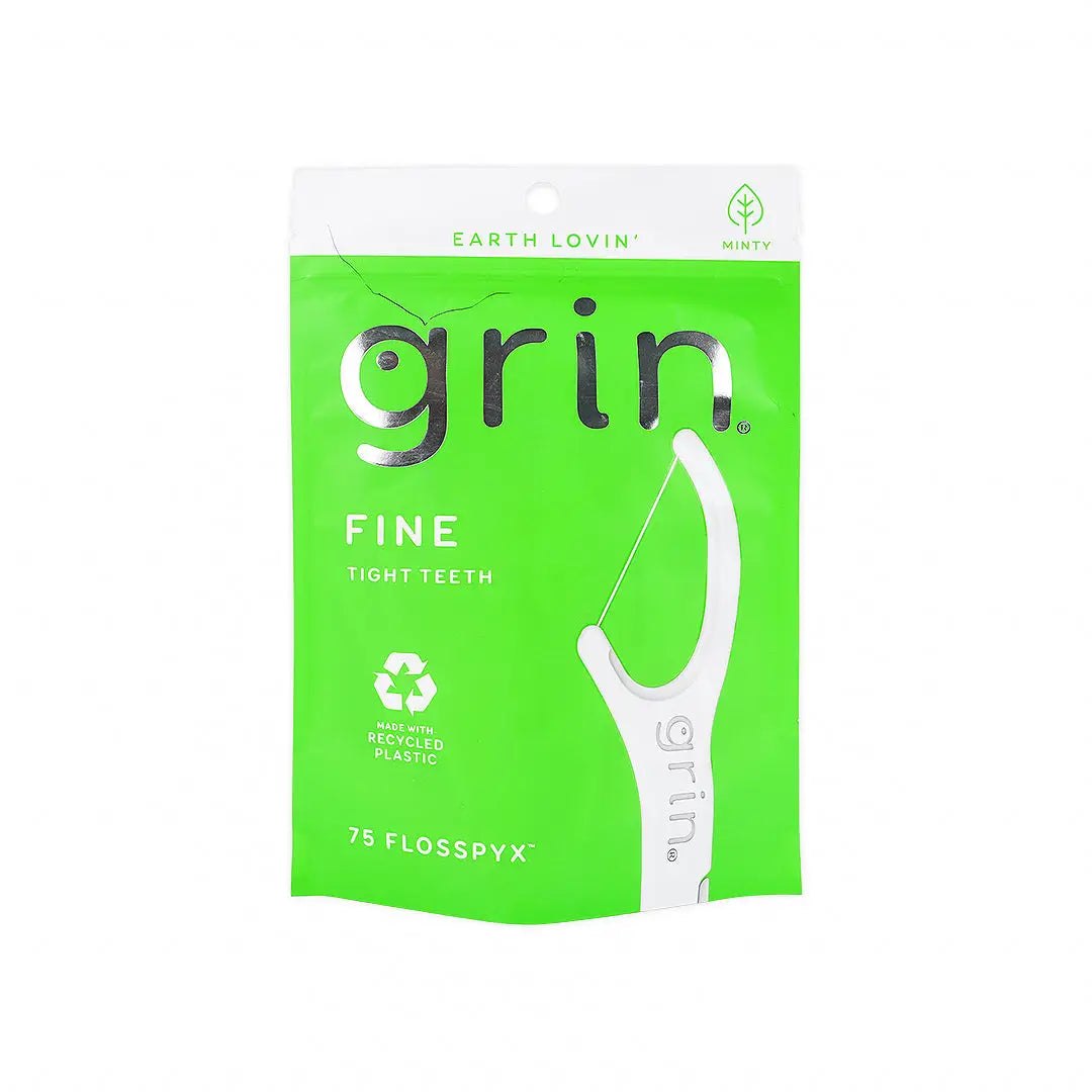 Grin Fine Floss Pic Green 75pcs